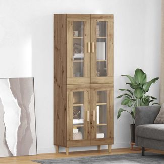Highboard, BuffetSchrank, Büroschrank Artisan-Eiche 69,5 x 34 x 180 cm Holzwerkstoff