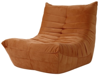ToteBox Loungesofa Wildleder Lesesessel XXL mit Rückenlehne für Schlafzimmer Wohnzimmer