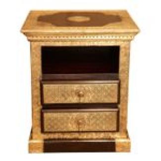 Orientalische Kommode Yana, Sheeshamholz, 45 x 45 x 64 cm