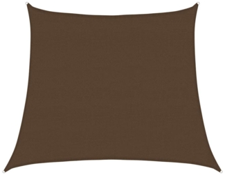 vidaXL Sonnensegel 160 g/m² Trapezform Braun 4/5x4 m HDPE 311821