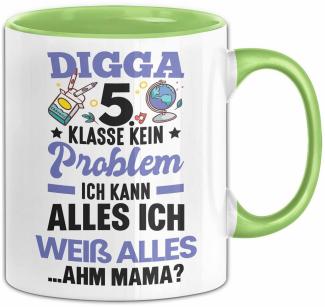 Trendation Tasse 5. Klasse Geschenk Digga 5 Klasse Kein Problem Ich Kann Alles Ich Weiß