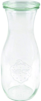 WECK Vorratsglas Weck Glasflasche Saftflaschen Glas 1 L 6 StÃ¼ck Flasche fÃ¼r SÃ¤fte