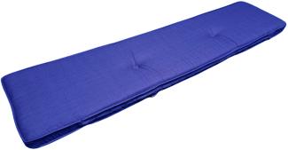 Madison Bierbank-Sitzkissen Basic blau Kissen Auflage 120x27,5 Garten Möbel