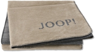 JOOP! Tagesdecke JOOP! MELANGE-DoubleFace Plaid / Decke Sand-Stein 150 x 200cm
