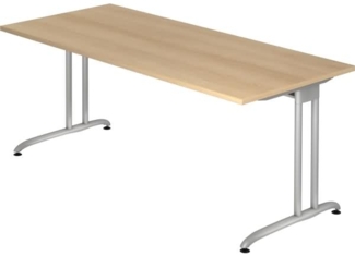 'BS19' Schreibtisch C-Gestell 180x80cm Eiche