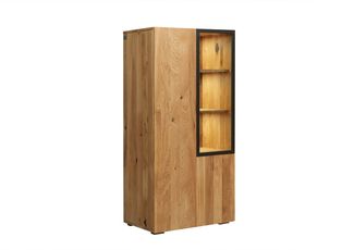 Highboard Wild-/Zerreiche 66 x 43 x 138 natur geölt FRANKFURT #115