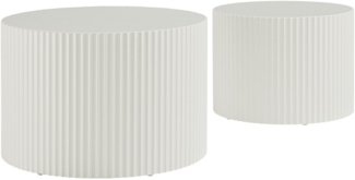 SalesFever Couchtisch New Orleans (Set, 2-St), mit umlaufender Rillenstruktur