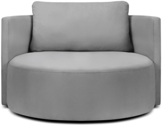 Micadoni Sessel Bliss 1,5-Sitzer Samt Grau