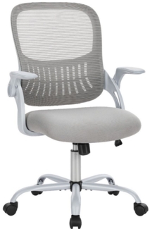 DUMOS Bürostuhl Ergonomisch Schreibtischstuhl mit Lendenwirbelstütze(Schwarz), Verstellbaren Armlehnen Drehstuhl, Höhenverstellbarer Office Chair