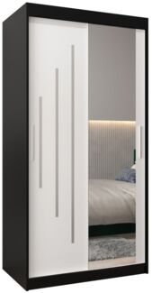 MOEBLO Schiebetürenschrank MALTESE 2 (mit Spiegel, mit/ ohne Schubladen, Schwebetürenschrank Schrank Garderobe Schiebtüren Schlafzimmer Wohnzimmerschrank) (BxHxT):100/120/150/180/200/250x200x62 cm