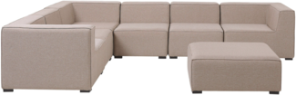 Ecksofa mit Ottomane AREZZO Beige