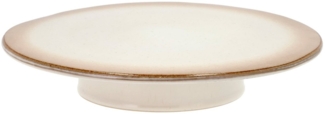 Bitz Tortenplatte Tortenplatte auf Fuß cream 30x5,5 cm, Steinzeug, (Platten), Tortenplatte mit Fuß D30 x H5,5 cm Creme