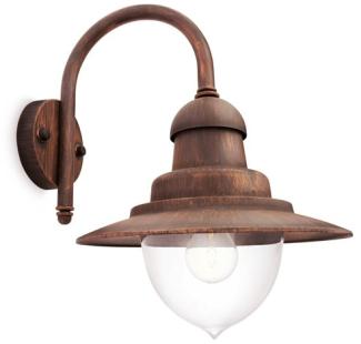 Philips Raindrop wall lantern bronze 1x60W 230V| No bulb H