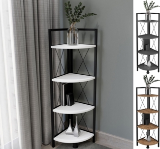 VCM Standregal Insasi 919831 Honig-Eiche H. 122 x B. 34 x T. 34 cm