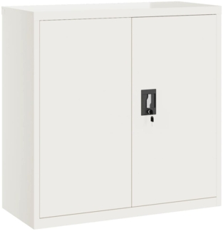 vidaXL Aktenschrank Weiß 90x40x90 cm Stahl 339728