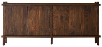 Tikamoon Sideboard Arko Sideboard aus massivem Mangoholz 190 cm