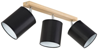 SPOT Light Atike Deckenleuchte E27 Max. 25W Eiche Geölt/Schwarz : 3-flammig
