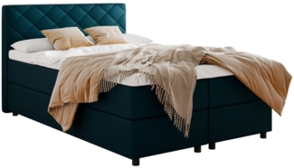 PANDA MÖBEL GmbH Boxbett DIAMARO 140x200, 160x200, 180x200, mit Bettkasten und Topper, Stilvolles Design – zeitlose Eleganz