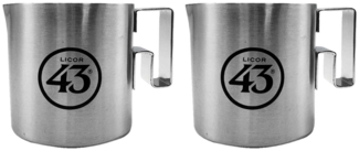 Licor 43 Espresso Kännchen 2er Set Mini Kanne Edelstahl Likör Liquor 43er