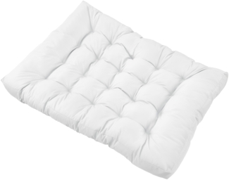 Sitzkissen für Palettenmöbel Comfy 80x120x12 cm Weiß en. casa