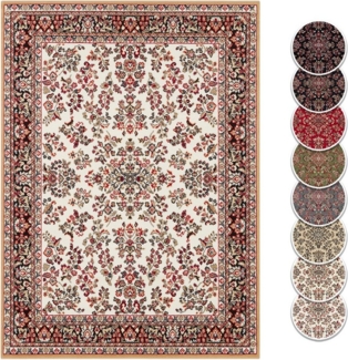 Teppich Boss Teppich Kurzflor Orient Teppich Zabul senfgelb creme, rund, Höhe: 8 mm