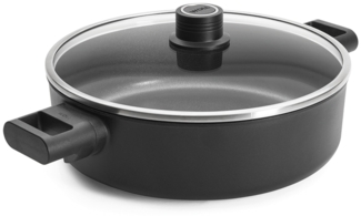 Woll Eco Logic Induktion Gusskasserolle rund inkl. Glasdeckel, 28 cm, 4,8 L