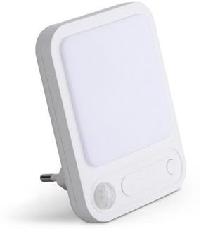 SEBSON LED Steckdosenleuchte Steckdosenlampe 2er - Bewegungsmelder Lichtsensor Dimmbar Einstellbar, LED integriert, warmweiß, Ein- und Ausschalter, Infrarot Sensor, Dämmerungssensor, 91x69x14mm