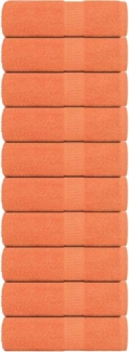 Seiftücher 10 Stk. Orange 30x30 cm 360 g/m² 100% Baumwolle 136898