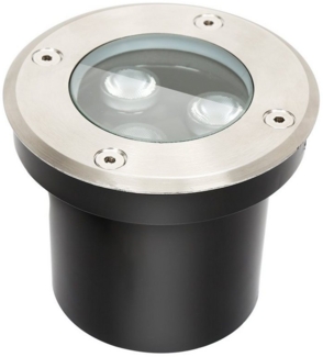 Clanmacy Gartenstrahler 1-12x3W LED Bodenleuchte Bodenstrahler Aussen-Beleuchtung IP65 Rund, 5er, LED wechselbar, Warmweiß
