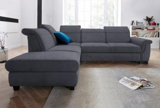 DOMO collection Ecksofa Sully L-Form, wahlweise mit Bettfunktion und Kopf- bzw. Rückenverstellung