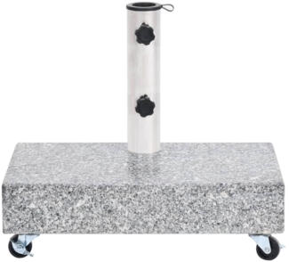 vidaXL Schirmständer Hellgrau 45x25x8,3 cm Granit 313666
