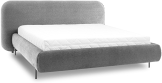 Eltap Bett Pointt (Paolli 04)140x200 Metallrahmen, Gaslift, Box , Grau, 229 x 105 x 244 cm
