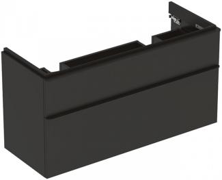 GEBERIT SMYLE SQUARE Waschbeckenunterschrank 118,4 cm breit, Anthrazit, für Doppelwaschbecken