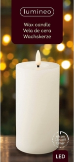 LED Echtwachskerze RUSTIK