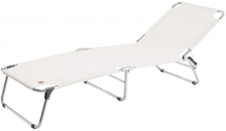 Dreibeinliege Amigo aus Aluminium, Weiß