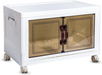 Zedelmaier Aufbewahrungsbox Aufbewahrungsregal mit boxen (1 St, Set), faltbare und stapelbare, mit Deckel und Türen