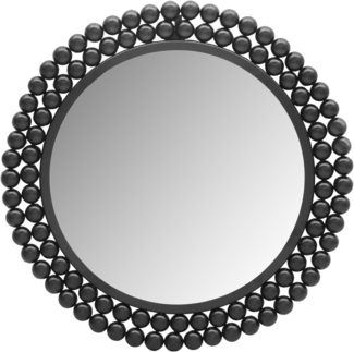 MIRRORS AND MORE 'Amelia' Dekospiegel Metall, schwarz, Ø46cm