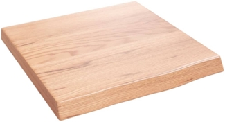 vidaXL Wandregal Hellbraun 40x40x(2-4) cm Massivholz Eiche Behandelt 363630