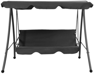 vidaXL Hollywoodschaukel mit Dach Anthrazit 192×118×175 cm Stahl 45072