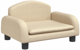 vidaXL Kindersofa Creme 50x40x30 cm Stoff 3196368