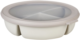 Mepal Cirquala Bento Bowl Nordic White Dose rund mit Unterteilung