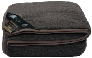 Wolldecke Merino Farbe: Braun | Größe: 140x200