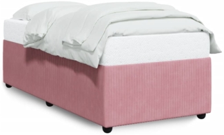 vidaXL Bettgestell Rosa 90x190 cm Samt 3284981