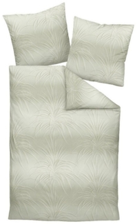 Janine Interlock Jersey Bettwäsche Carmen 55101-06 Seegrasgrün 135x200