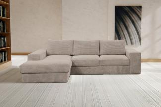 WERK2 Ecksofa Rozzana, Design Ecksofa mit hohem Komfort in trendig-weichem Cord & Breitcord