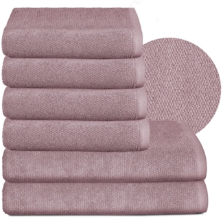 Beautex Handtuch Set Handtuch Set, Made in Europe, Frottier (Multischlaufen-Optik, Frottier Premium Set aus 100% Baumwolle 550g/m)