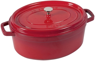 Staub Cocotte, 33 cm | Kirsch-Rot | oval | Gusseisen (40509-872-0)
