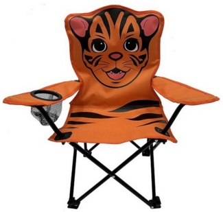 Linder Exclusiv GmbH Campingstuhl Kinder Camping-Stuhl Falt-Armlehnstuhl Kinderstuhl Stuhl Campingsessel, leichter Transport - inklusive Tragetasche
