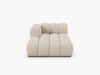 Micadoni Recamiere Lupine 2-Sitzer Links Boucle Baloo Beige