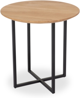 M2 Kollektion Keno 1 Couchtisch/Beistelltisch, Holz, braun, Durchmesser 45cm, Höhe 46cm
